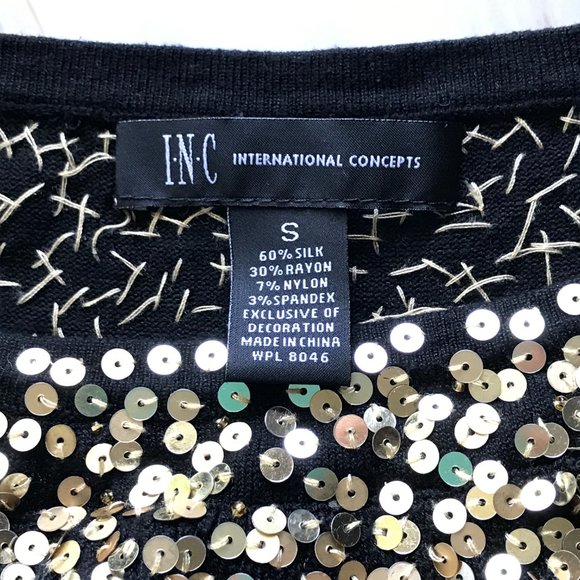 INC International Concepts Gold Sequin Ruffle Tank Top 🌟 - Picture 4 of 5